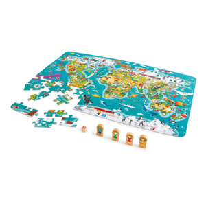 हेप वर्ल्ड टूर पहेली और गेम | रंगीन विश्व पहेली खिलौना
