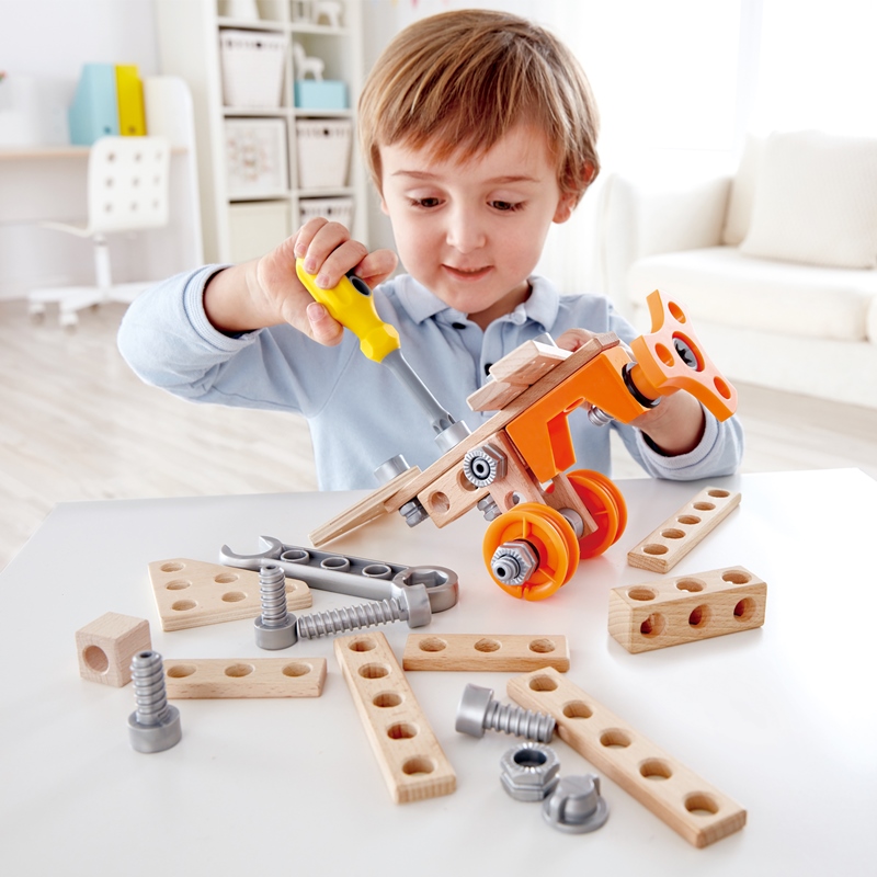 हेप जूनियर आविष्कारक प्रयोग स्टार्टर किट | 42 टुकड़ा निर्माण बिल्डिंग खिलौने, बच्चों के लिए भाप विज्ञान किट 4 साल और ऊपर